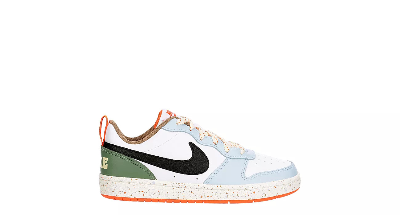 Nike Boys Court Borough 2 Low Top Sneaker - White | Rack Room Shoes