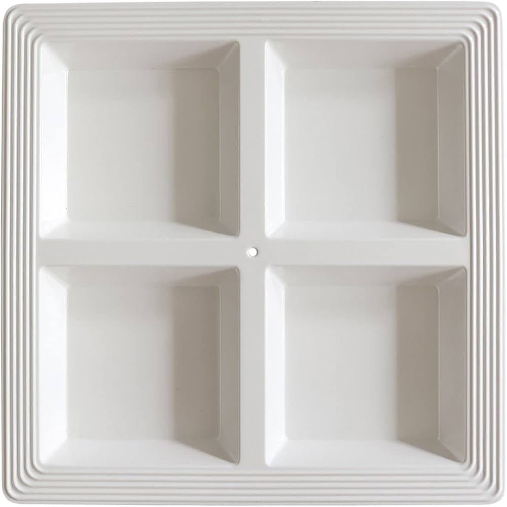 nora fleming Melamine Serving Platter - Large Square Sectional Tray for Appetizers, Snacks, and S... | Amazon (US)