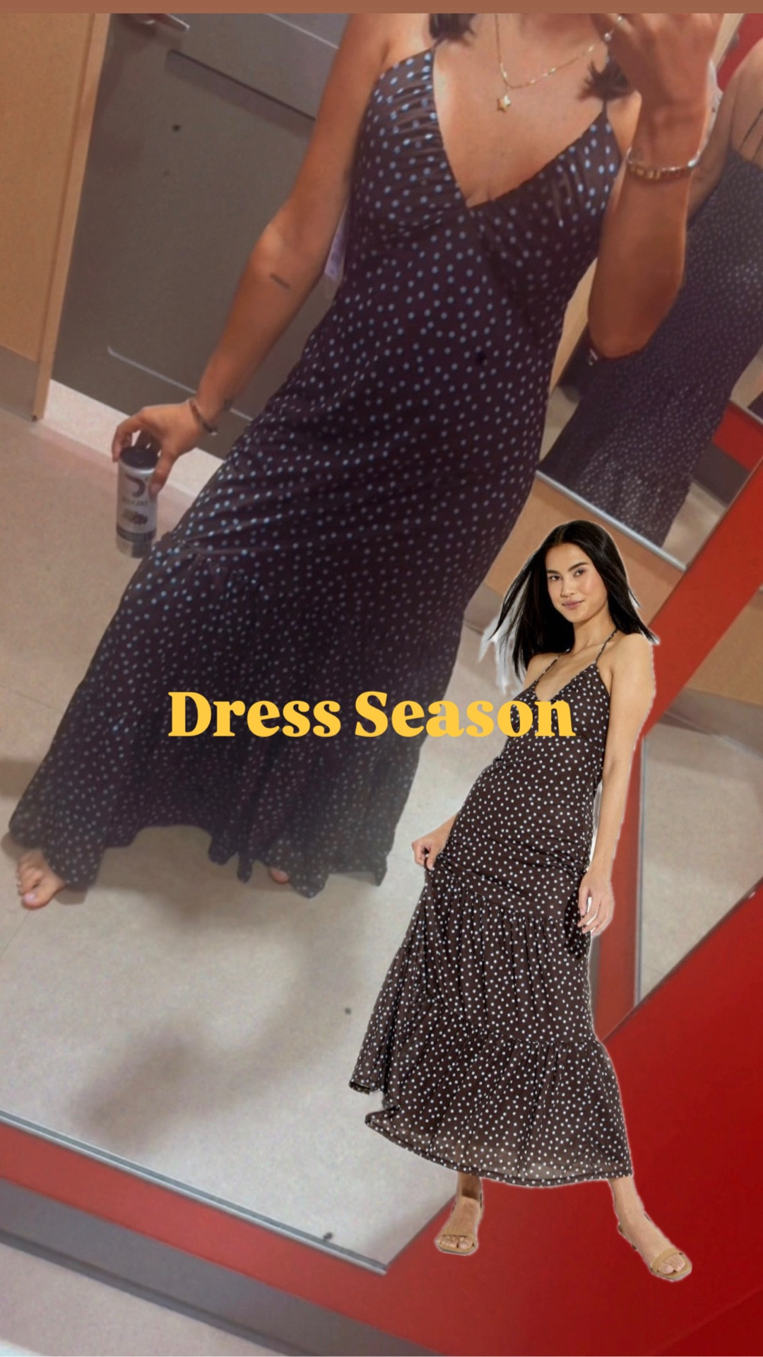 Está belleza ?  👗 comodidad y la tendencia de #polkadots ✅ ame y me lo llleve 😞 no dejen  sola !! Agrégalo a tu clóset para este spring / summer 2026 

Qué les parece? Les dejo la info #shoppingtime #targetrun

Es true size ( yo soy S) 

#LTKSeasonal #LTKootd #LTKstorytime