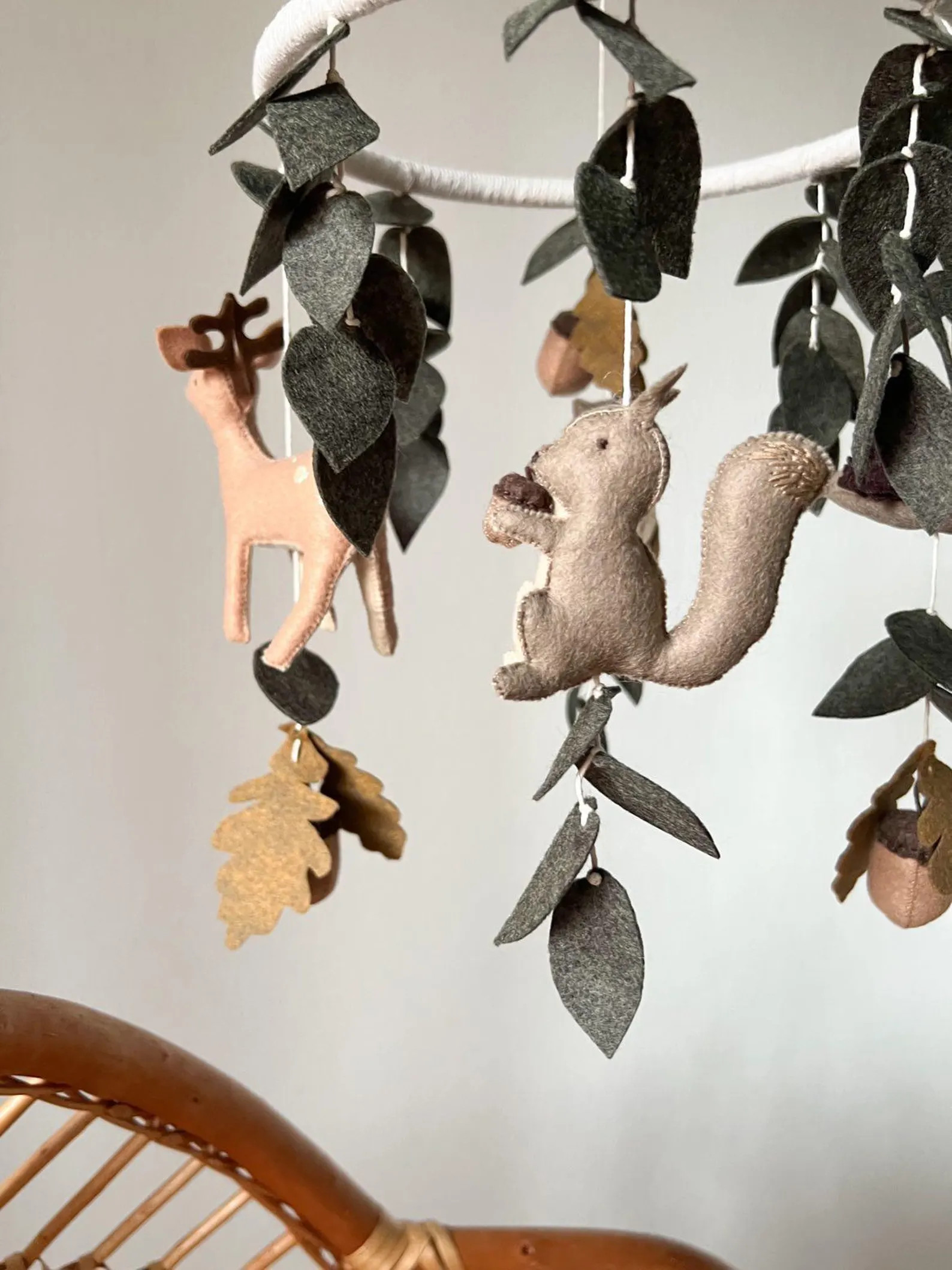 Woodland Baby Mobile: Forest Animals Crib Decor - Etsy | Etsy (US)
