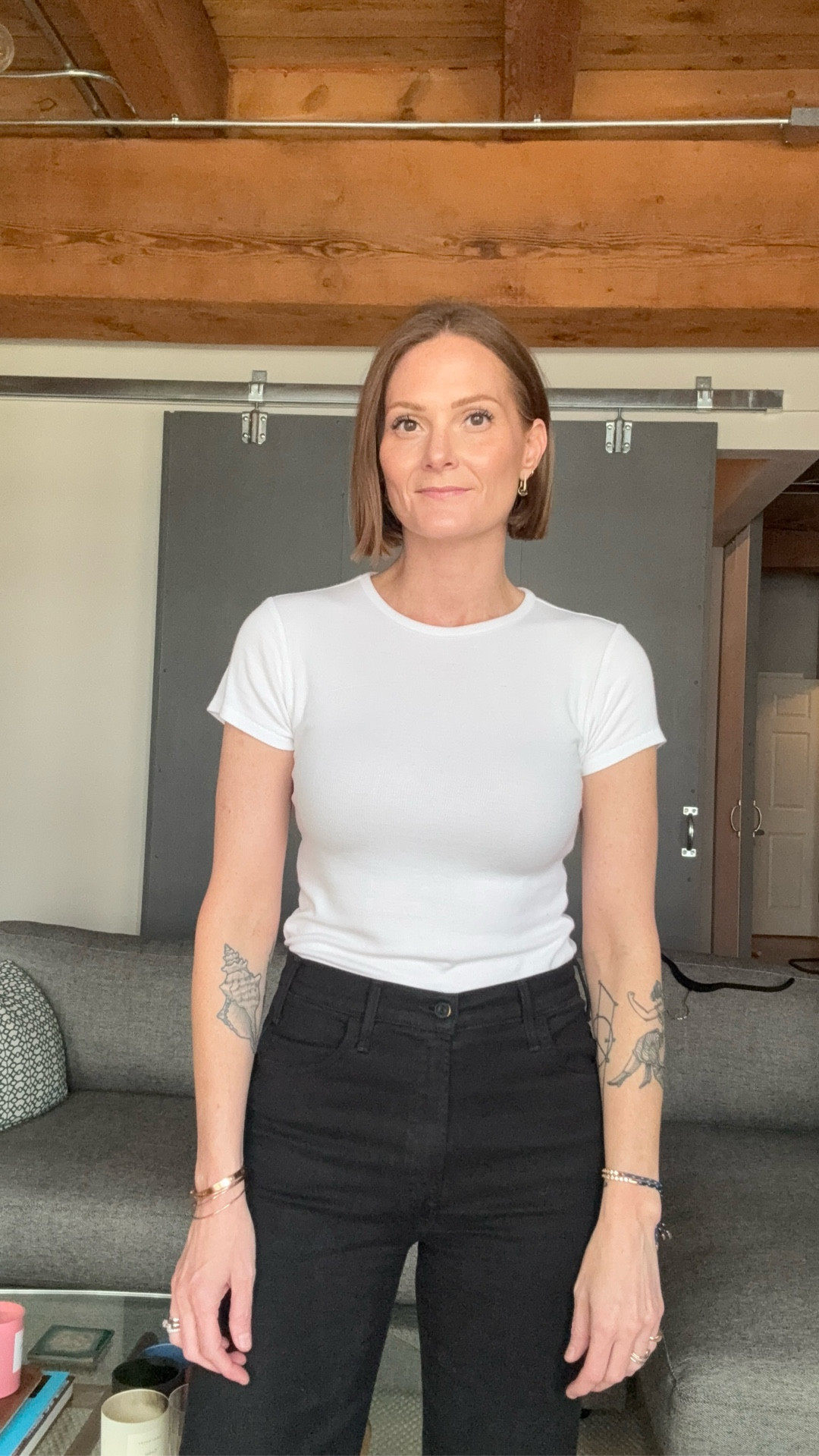 I got my regular size (medium). SUPER soft and stretchy. Has a cool seam down the back.  96% Modal, 4% Spandex

#LTKFindsUnder100 #LTKOver40