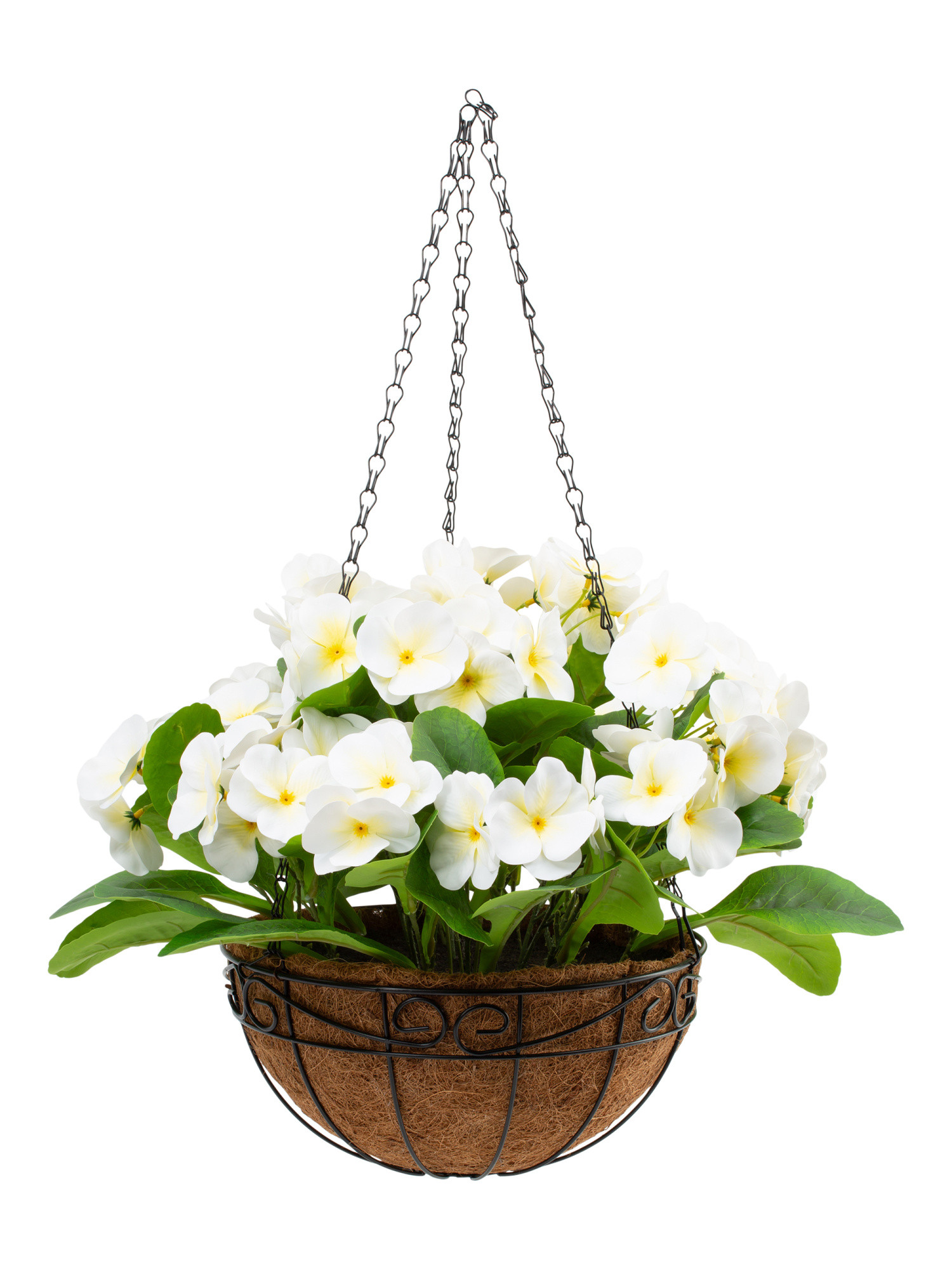 Outdoor Safe Hanging Faux Pansy Basket | Plants & Planters | Marshalls | Marshalls