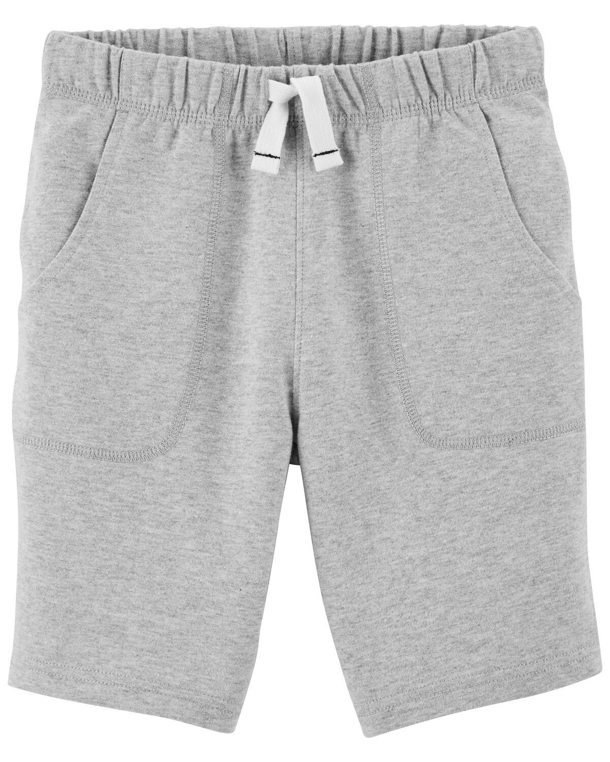 Heather Kid Pull-On Knit French Terry Shorts | carters.com | Carter's