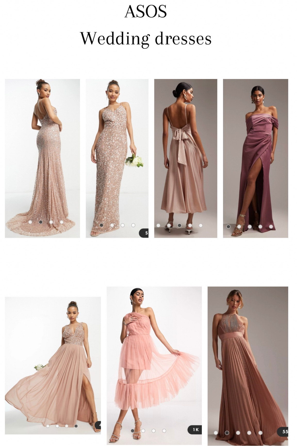 Wedding dresses inspo 👗🌸

#wedding #weddingdresses #asos

#LTKSeasonal #LTKparties #LTKwedding