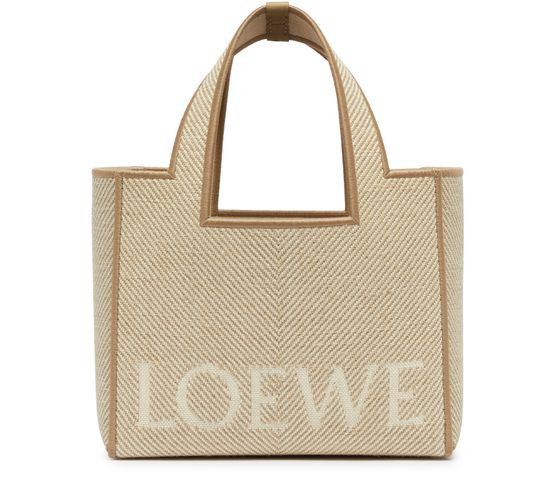 Small LOEWE Font Tote in jacquard canvas | 24S (APAC/EU)