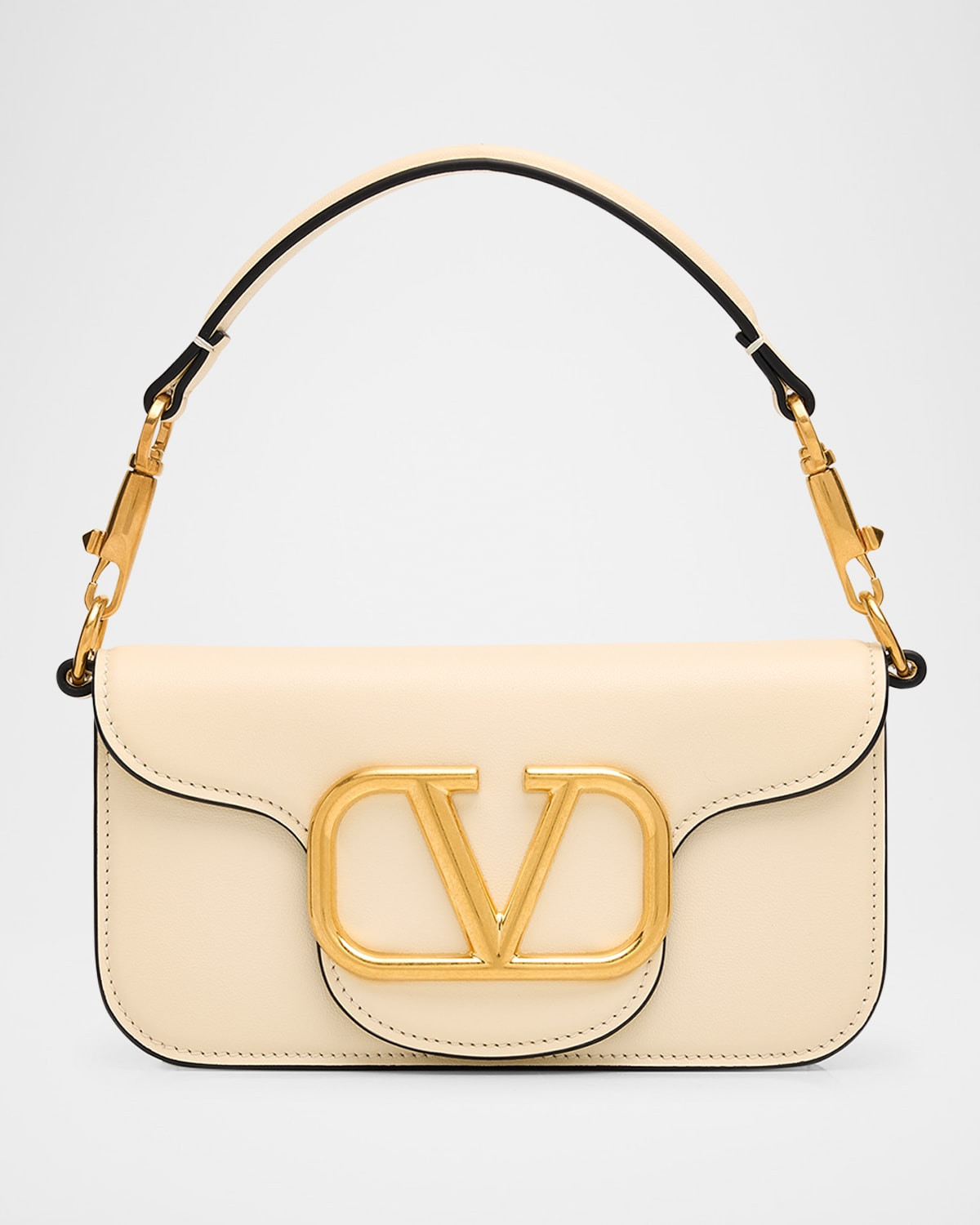 Loco Small VLOGO Calfskin Shoulder Bag | Neiman Marcus