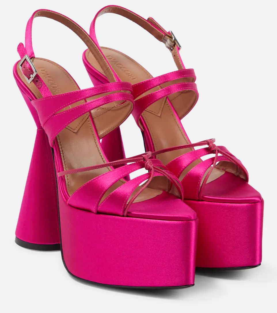 Belle satin platform sandals | Mytheresa (US/CA)