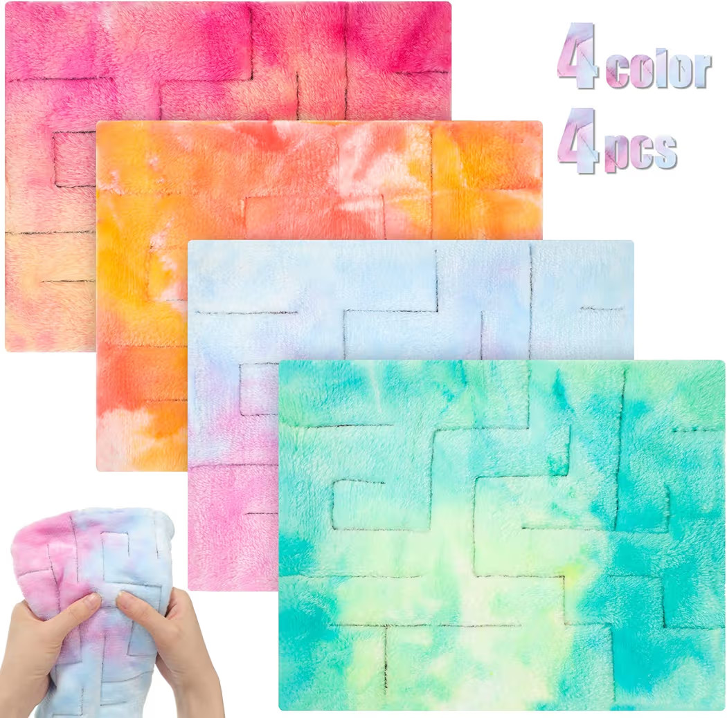 4 Pcs Marble Maze Mat Sensory Fidget Stress Relief Toys Calming Sensory Mat Anxiety Relief Fabric... | Amazon (US)