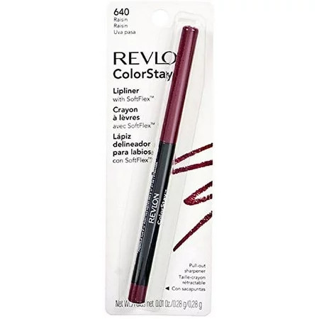 Revlon ColorStay Lipliner with SoftFlex Raisin 640 0.01 Ounce (Pack of 2) | Walmart (US)