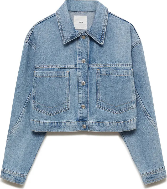 MANGO Crop Denim Jacket | Nordstrom | Nordstrom