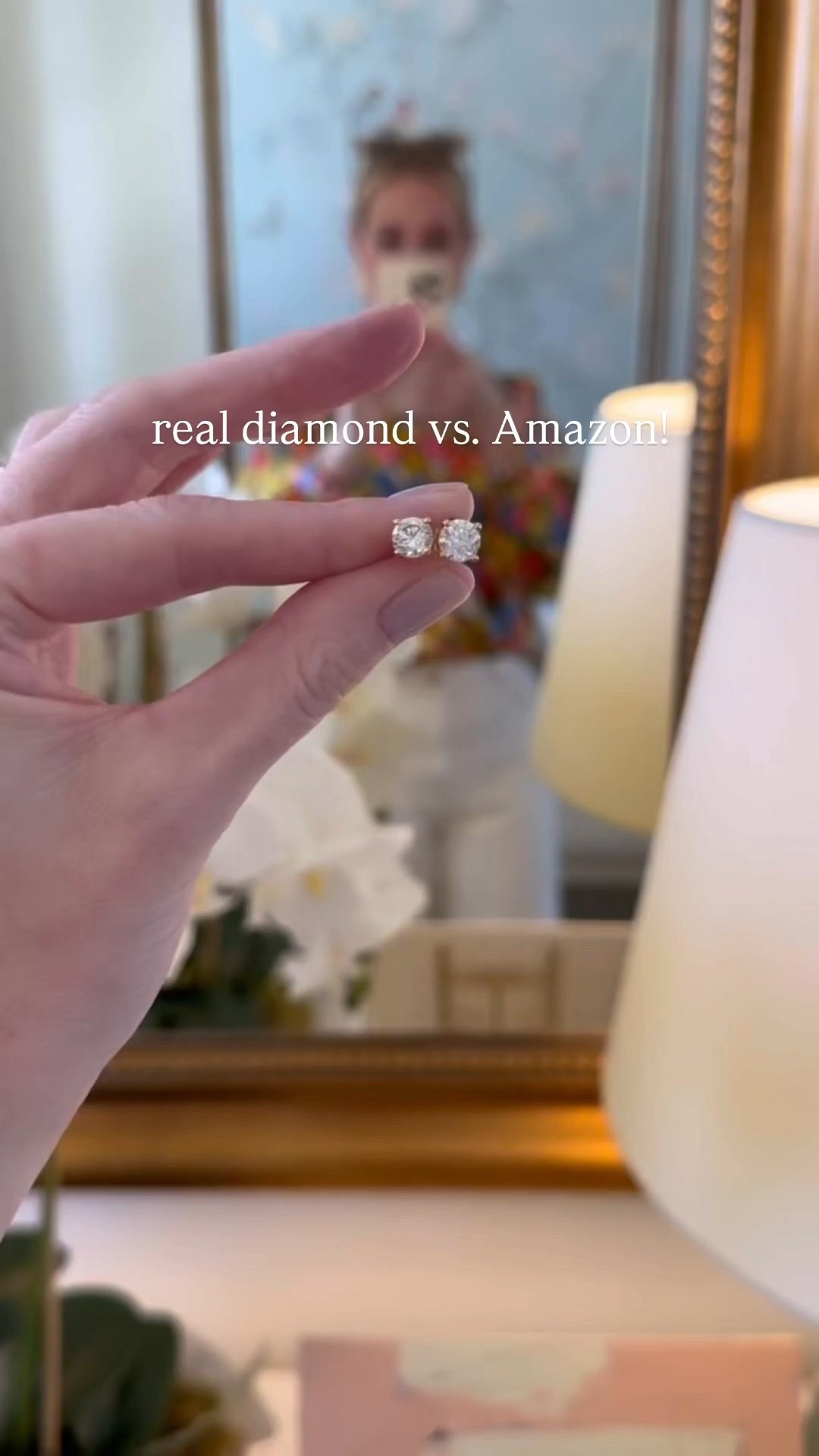 Right is real and left is Amazon! 

#diamondearrings #earrings #jewelry 


#LTKStyleTip