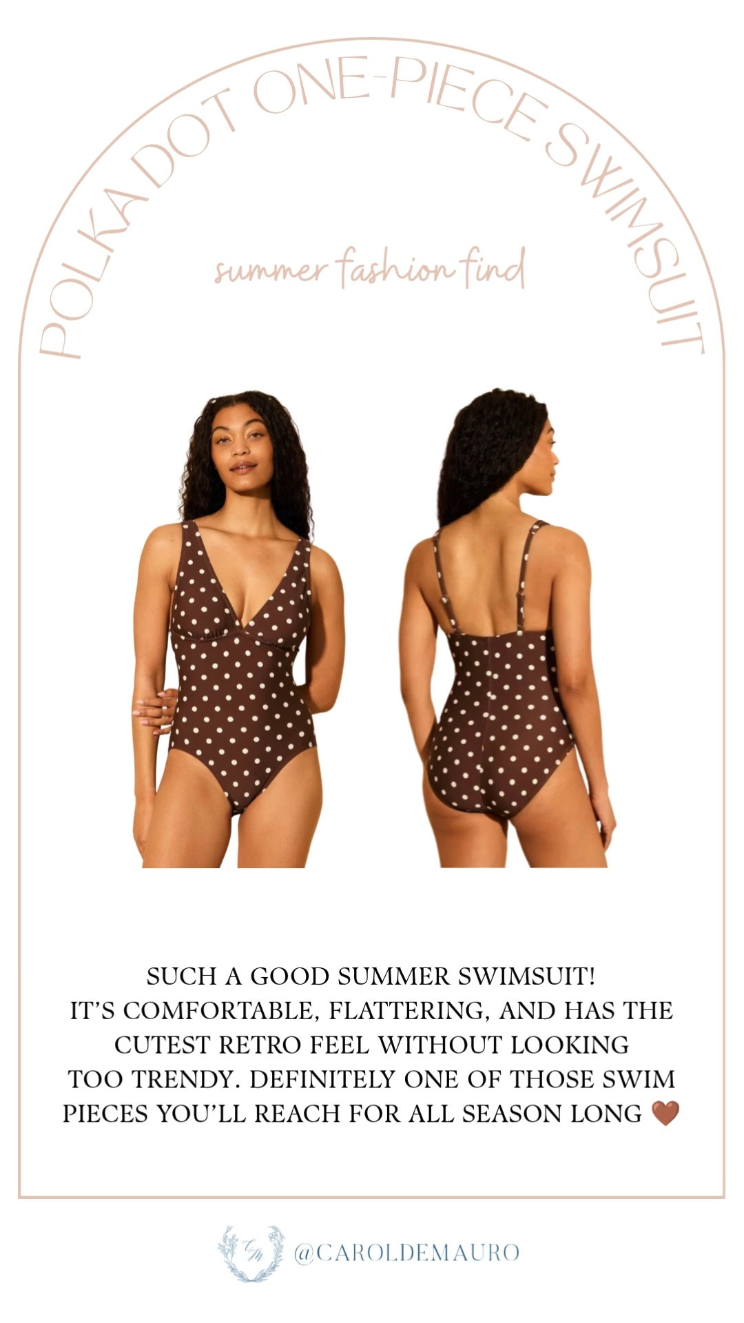 polka dot, one piece swimsuit, summer must have, vacation wardrobe, beach ready, pool essential, classic fashion, petite fashion, neutral look

#LTKPetite #LTKSwim #LTKSeasonal