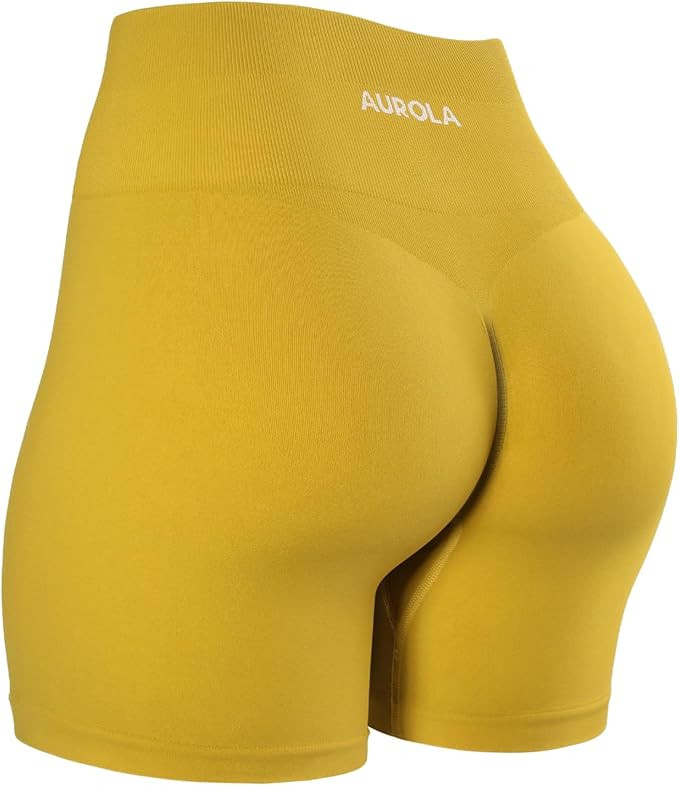 AUROLA Dream Workout Shorts for Women Seamless Soft Smooth Gym Yoga Scrunch Active Shorts | Amazon (US)