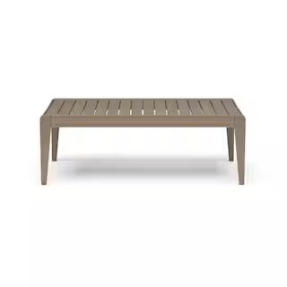 Sustain Gray Wood Outdoor Coffee Table | The Home Depot