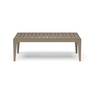 Sustain Gray Wood Outdoor Coffee Table | The Home Depot