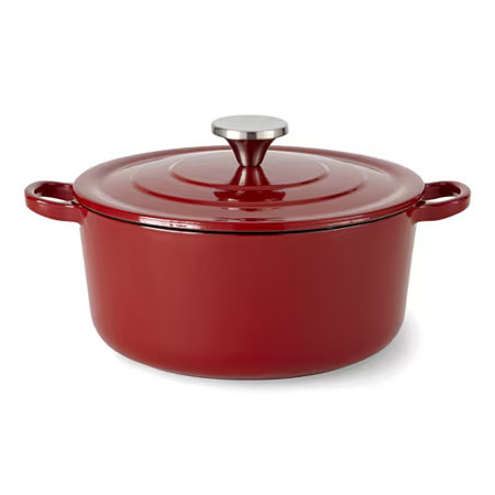 Cooks Cast Iron Dutch Oven with Lid, One Size, Red | JCPenney