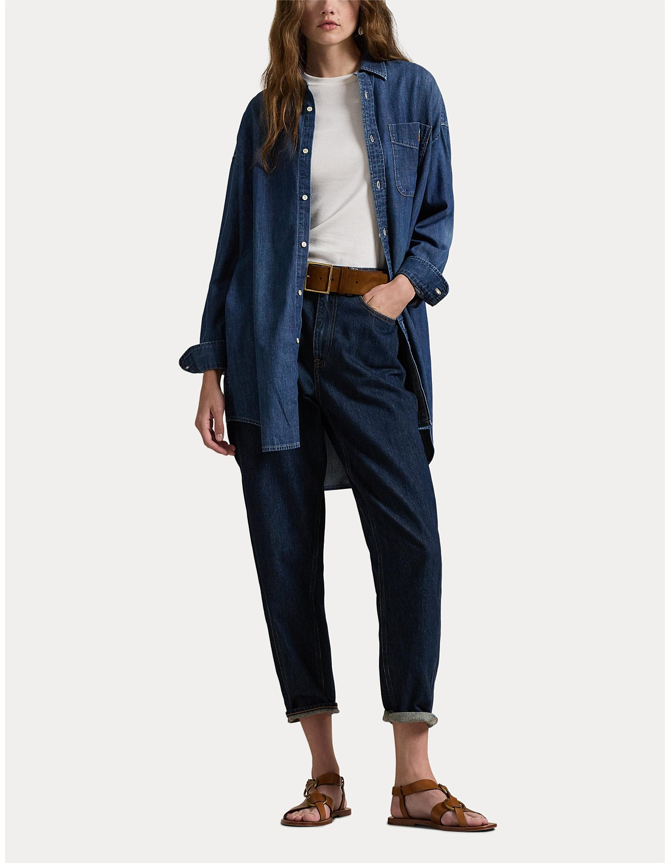 OVERSIZE FIT DENIM SHIRT | David Jones (Australia & New Zealand)