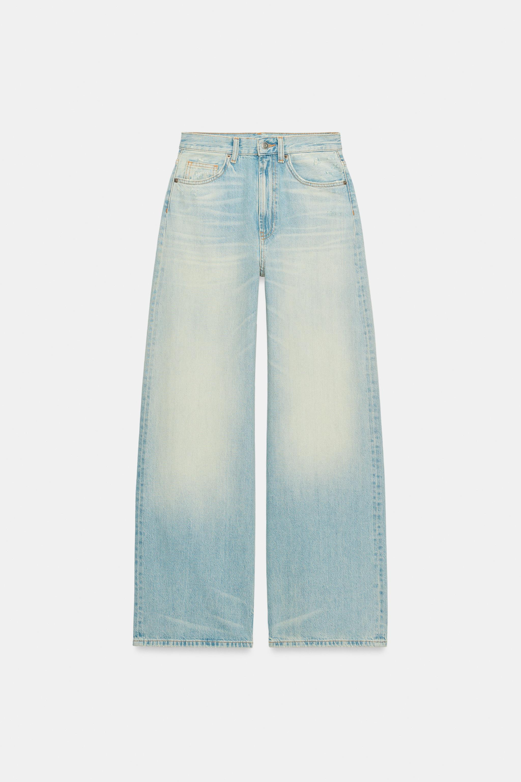 Model height: 178 cmHIGH-WAIST - EXTRA WIDE-LEGHigh-waisted, five-pocket jeans. Featuring an extr... | Zara UK