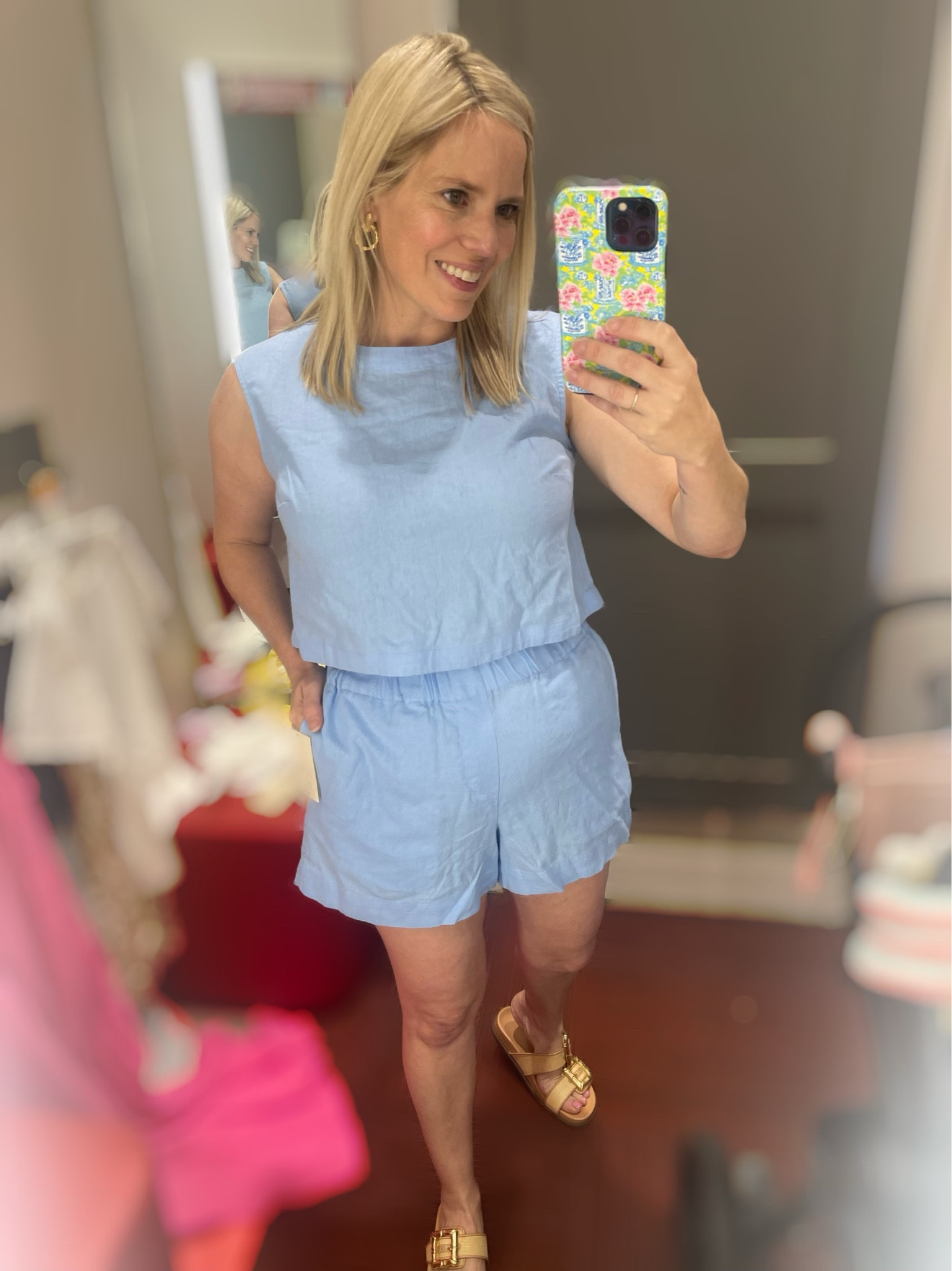 Linen pull on shorts & coordinating crop top size S, target outfits, linen outfits 

#LTKOver40 #LTKFindsUnder50 #LTKFindsUnder100