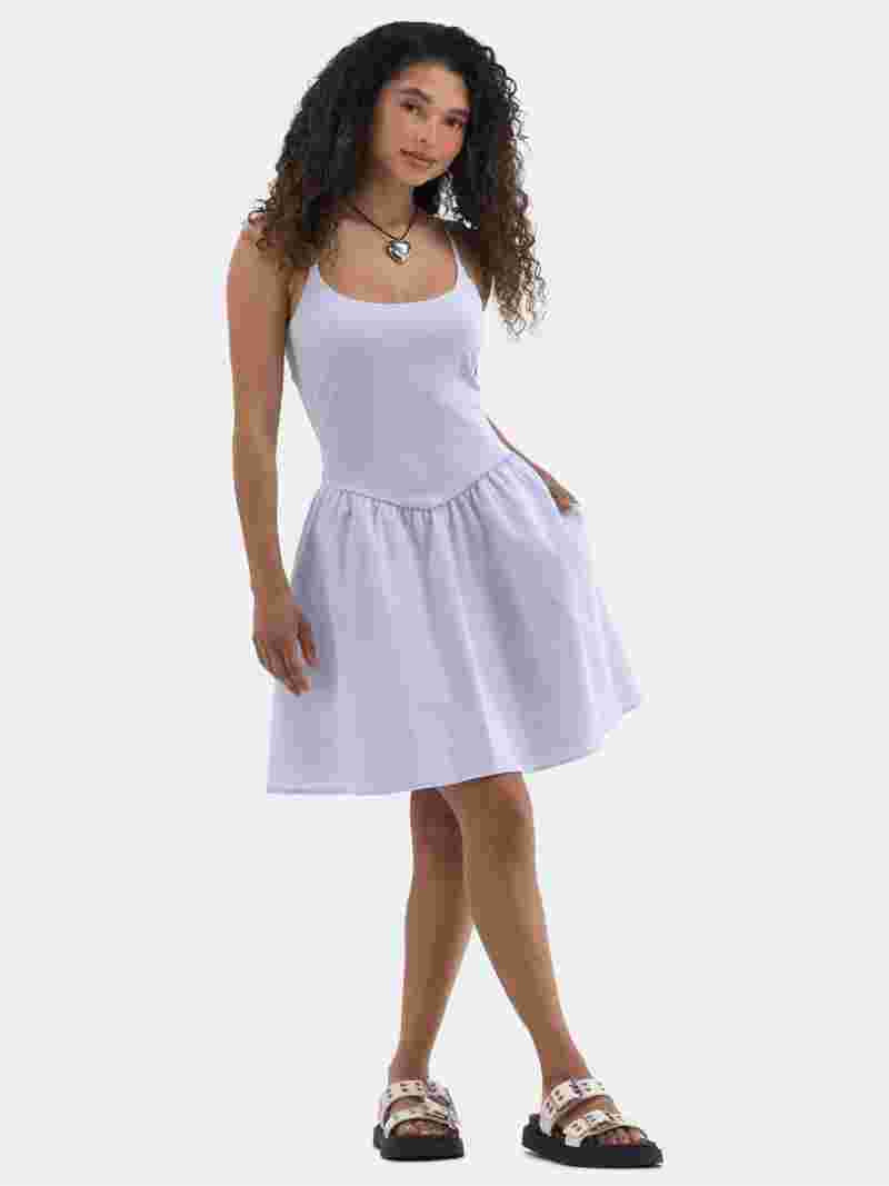 No Boundaries Fit and Flare Dress, Women's | Walmart (US)