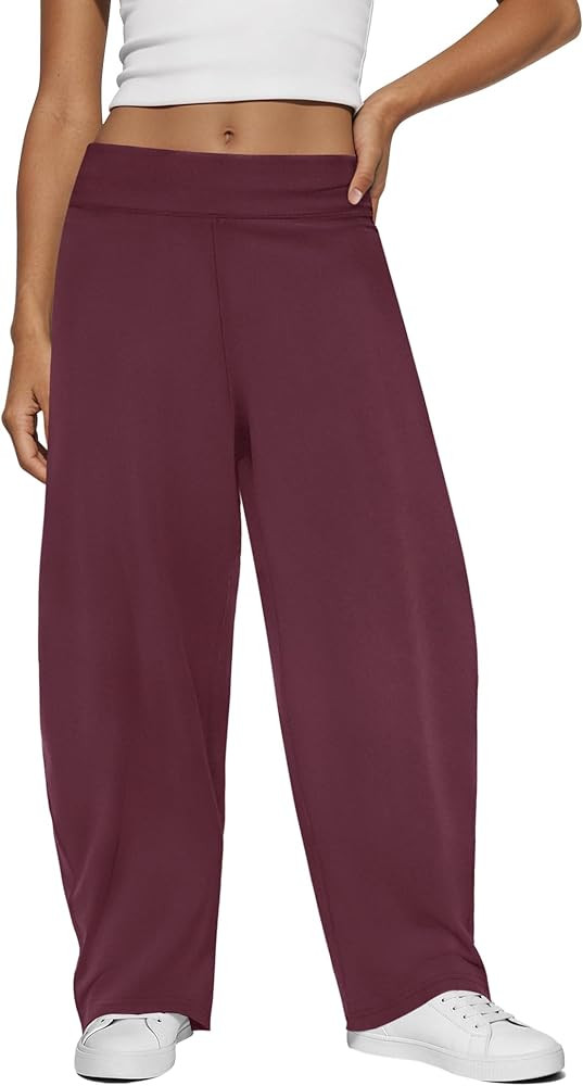 Yanekop Womens Baggy Barrel Pants Elastic Waisted Palazzo Harem Pants Oversized Wide Leg Trousers... | Amazon (US)