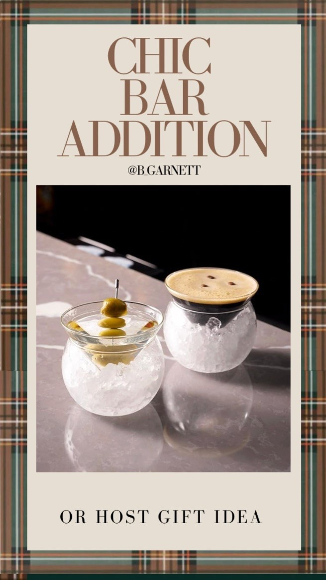The most chic & fun martini glass addition for your home bar (or holiday host) 

Host gift | martini glass | home bar 

#LTKHome #LTKGiftGuide #LTKfoodie