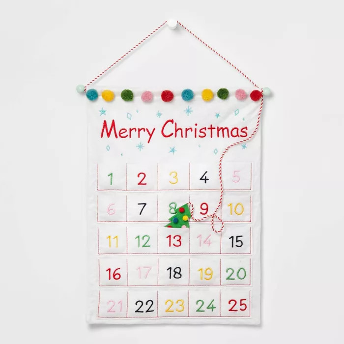 Merry Christmas Wall Hanging Advent Calendar - Wondershop™ | Target