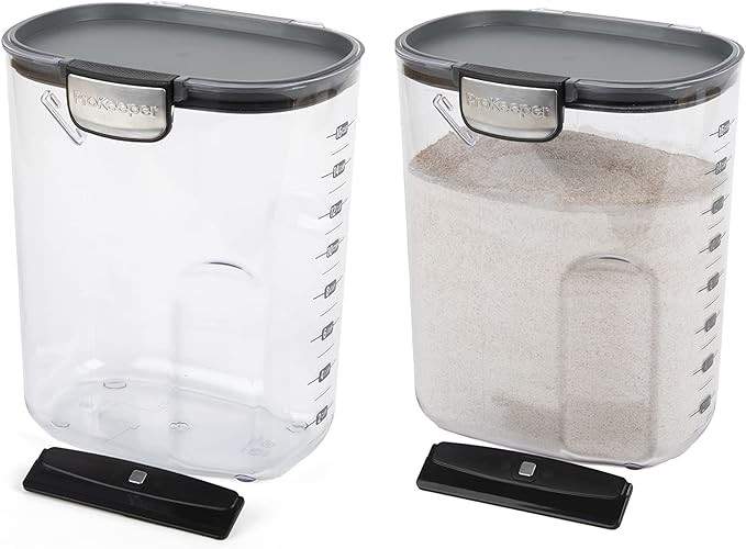 Progressive International ProKeeper+ Clear Plastic Airtight Food Baker's Kitchen Storage Organiza... | Amazon (US)