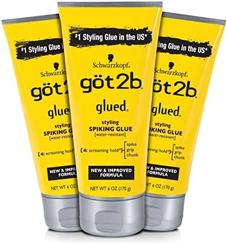 Got2b Glued Styling Spiking Hair Glue, 6 Ounce (Count of 3) | Amazon (US)