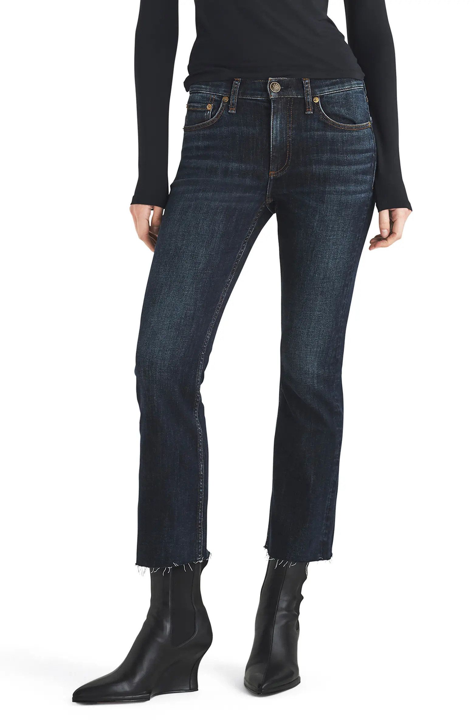 Peyton High Waist Ankle Bootcut Jeans | Nordstrom