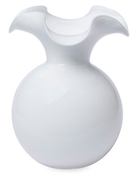 Hibiscus Large Fluted Vase | Saks Fifth Avenue