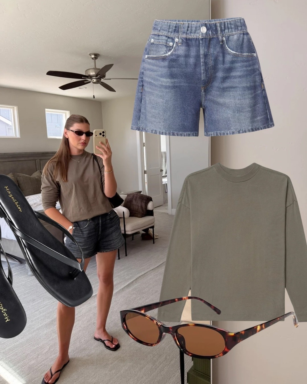 Shirt runs big — wearing a small, shorts — medium ￼

#LTKootd #LTKTall