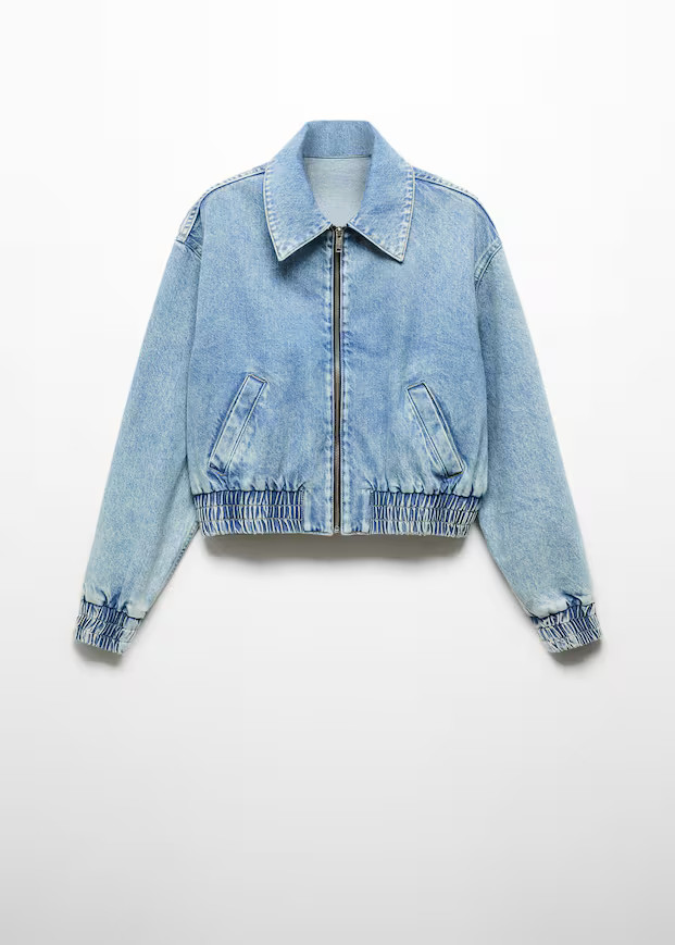 Denim bomber jacket -  Women | Mango USA | MANGO (US)