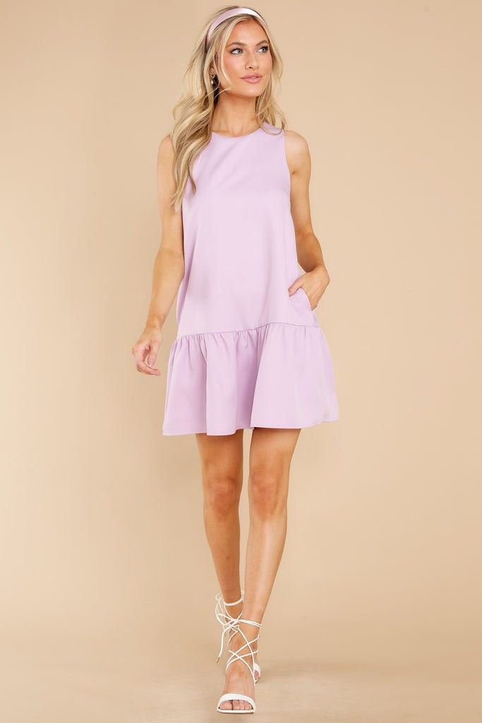Beauty And Grace Lilac Dress- Spring Fashion | Red Dress 