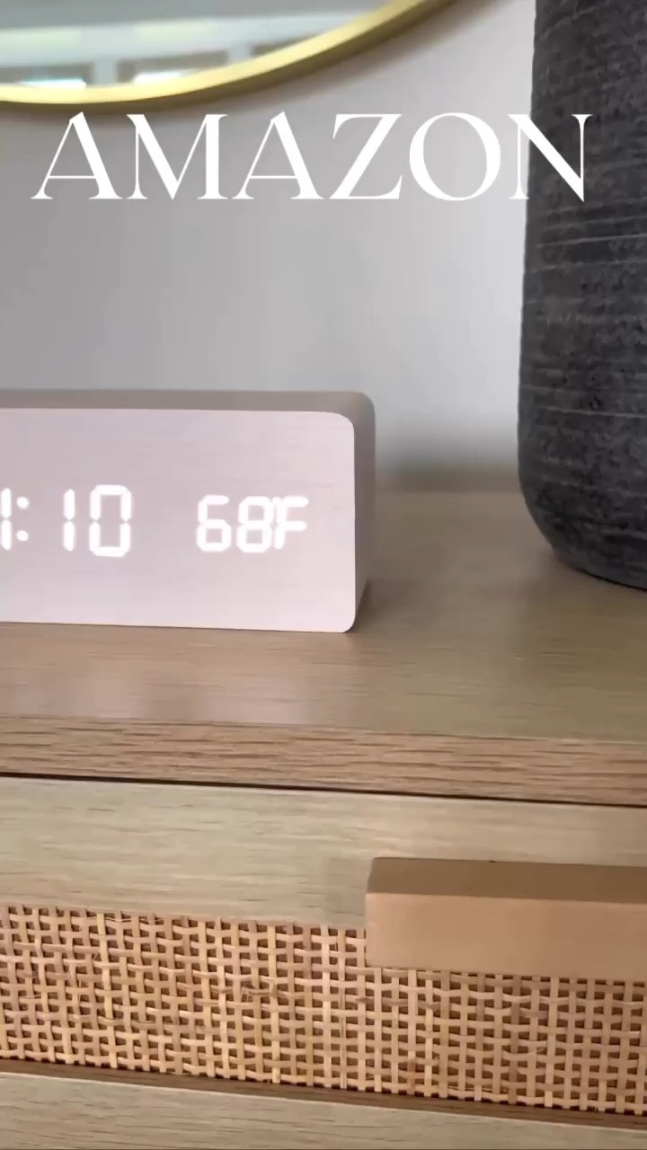 Amazon alarm clock amazon must have amazon gadget. Amazon home decor. Amazon wood digital clock  

#LTKunder50 #LTKhome #LTKstyletip