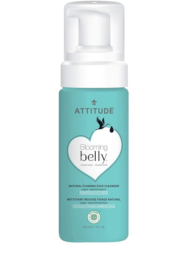 ATTITUDE Blooming Belly, Hypoallergenic Foaming Face Cleanser, Argan, Fragnance Free, 5 Fl Oz | Amazon (US)