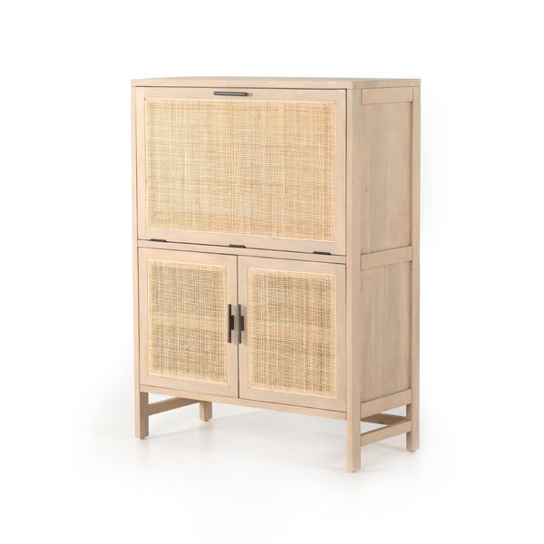 Caprice Bar Cabinet Natural Mango | Scout & Nimble