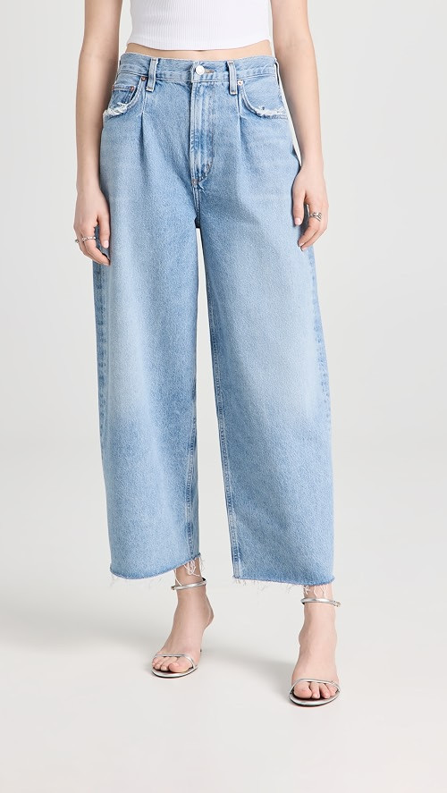 High Rise Pleat Baggy Dagna Jeans | Shopbop