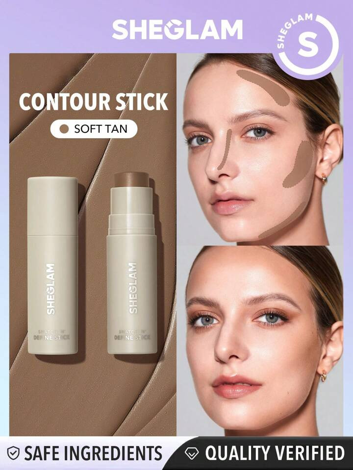 SHEGLAM Snatch 'N' Define Stick-Soft Tan Cream Contour Stick Long Lasting Highly Pigmented Sweat ... | SHEIN