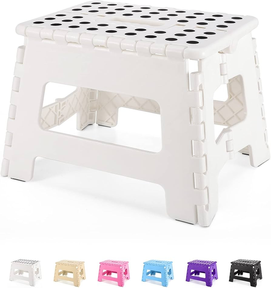 Dyforce Folding Step Stool 9", Kids Step Stool, Heavy Duty Step Stools for Adults, Compact Foot S... | Amazon (US)