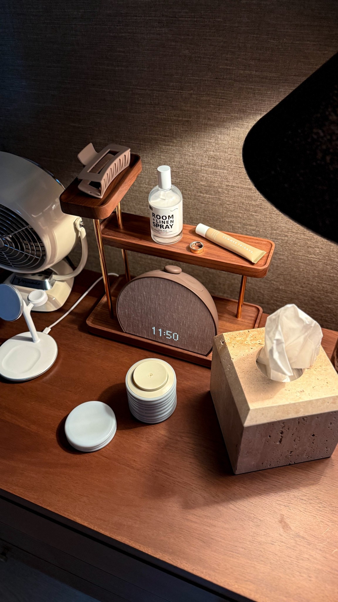 All of my bed side table essentials! The Hatch alarm clock really does make a difference in my morning routine! 

#LTKselfcare #LTKmorningroutine
