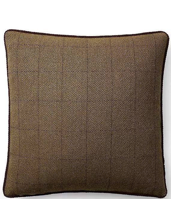Palazzo Collection Chesworth Wool Herringbone Square Pillow | Dillard's