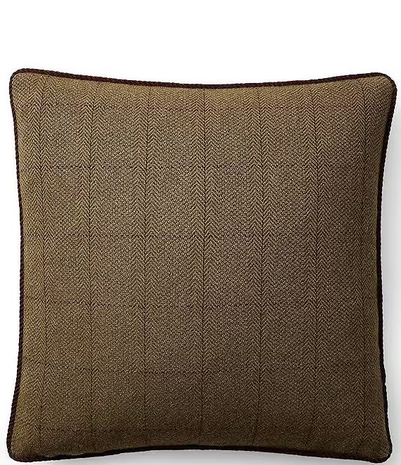 Palazzo Collection Chesworth Wool Herringbone Square Pillow | Dillard's