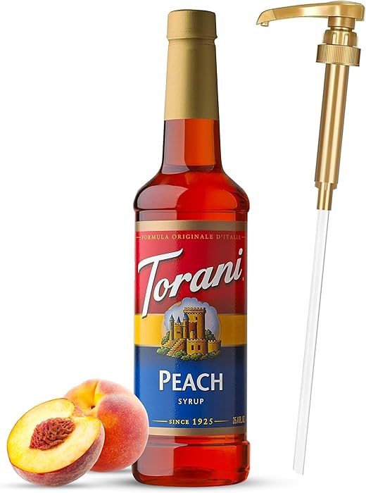 Jimoco® Syrup Pump Dispenser + Torani® Peach Syrup, 25.4 oz - Coffee Syrup Pump & Flavoring Bun... | Amazon (US)