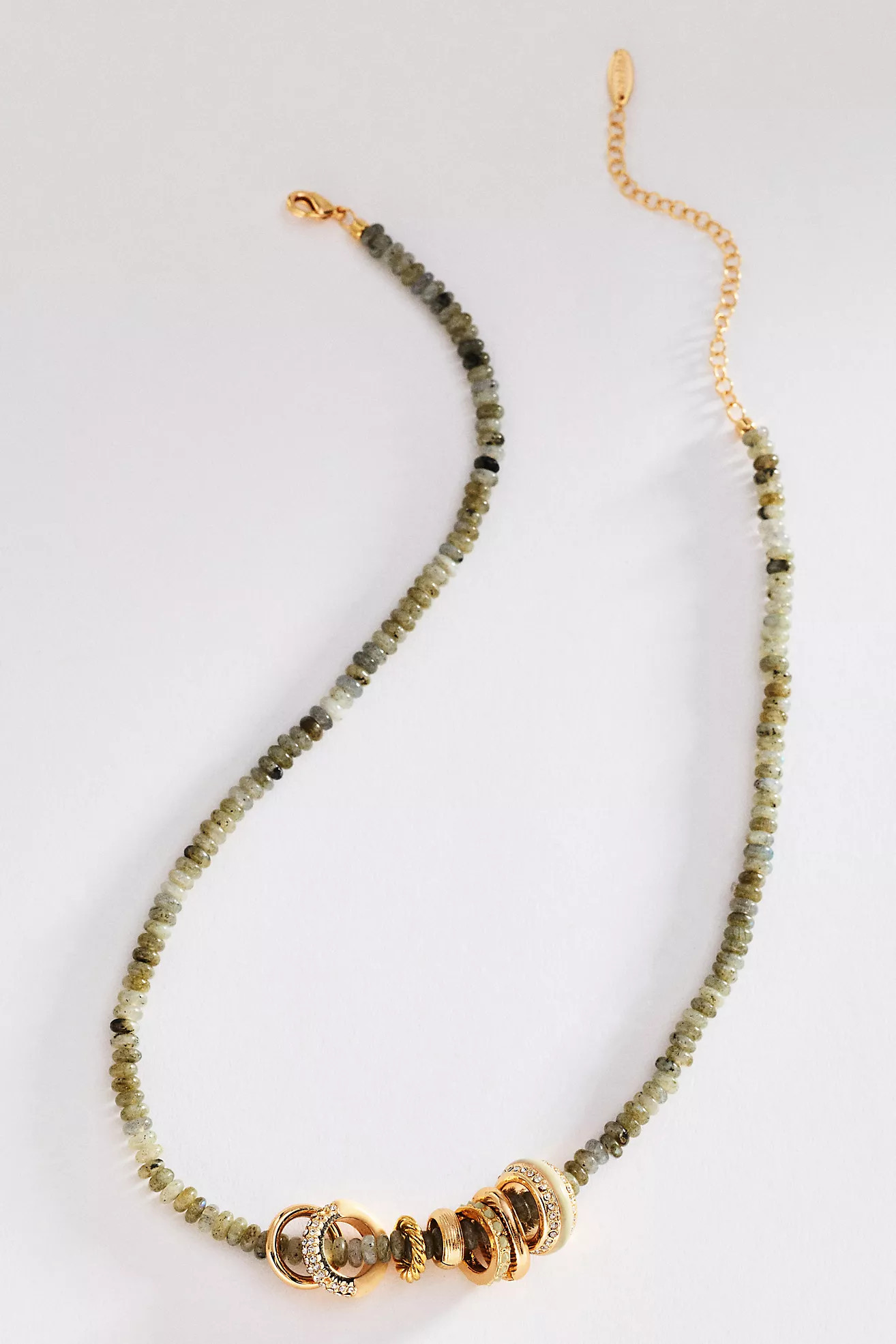 Linked Ring Beaded Necklace | Anthropologie (US)