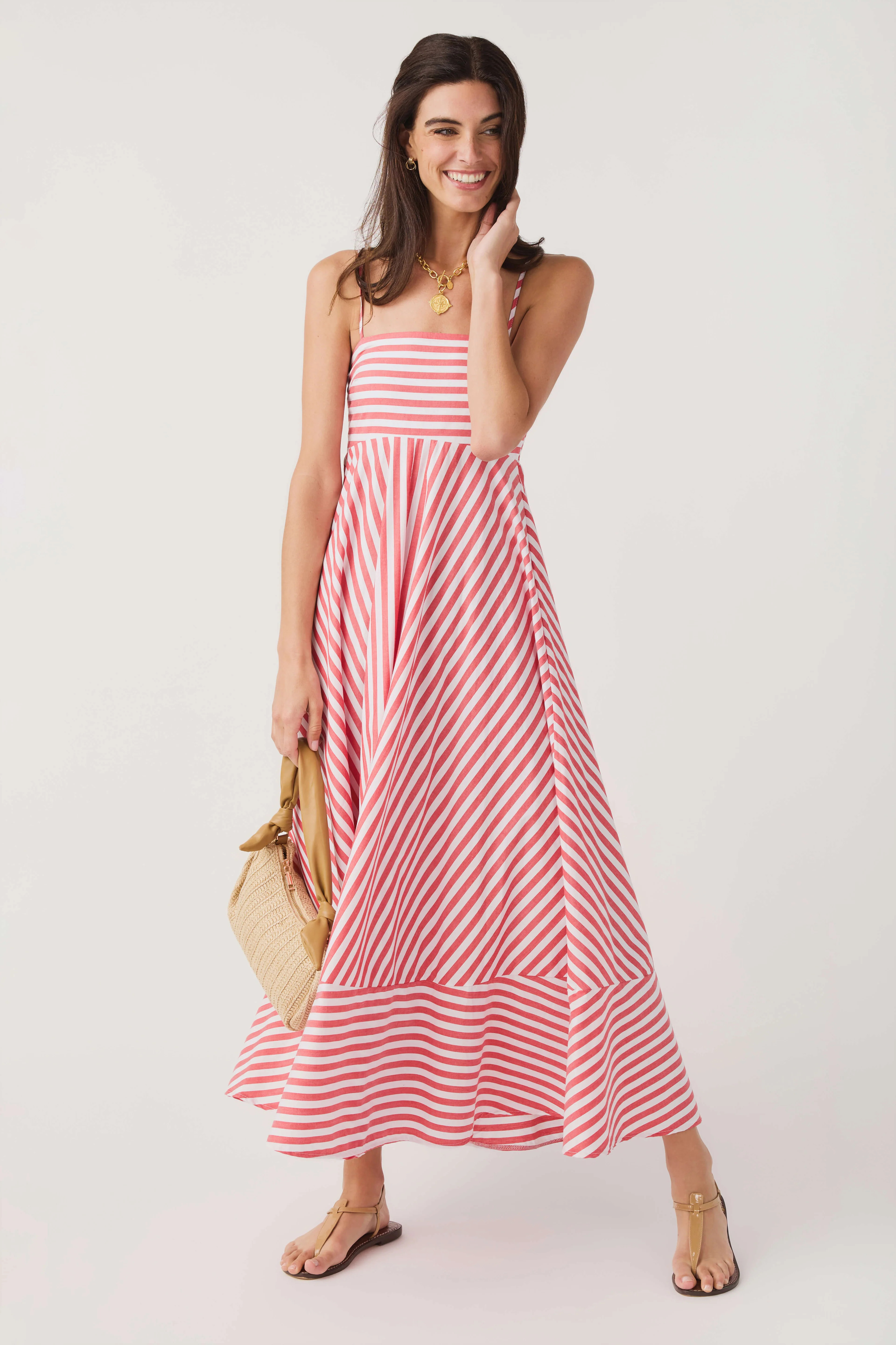 Olivaceous Cecily Stripe Maxi Dress | Social Threads