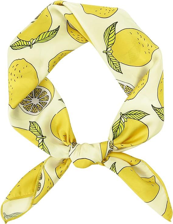 GERINLY Cute Bandana for Women Fruits Printed Square Hair Scarf Headband Summer Accessories | Amazon (US)