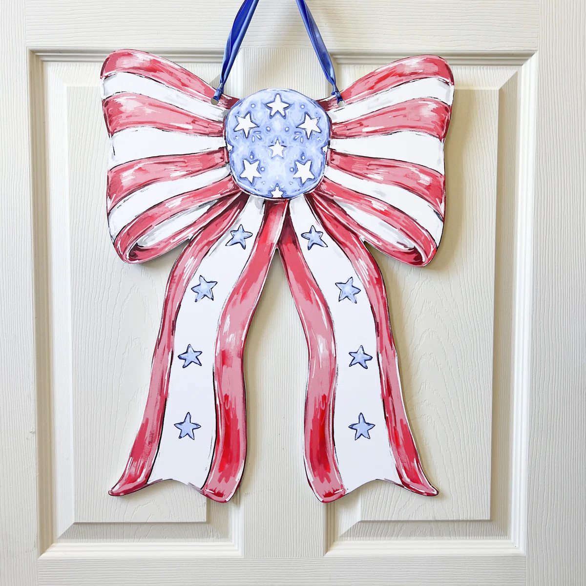 Patriotic Bow Door Hanger | Home Malone