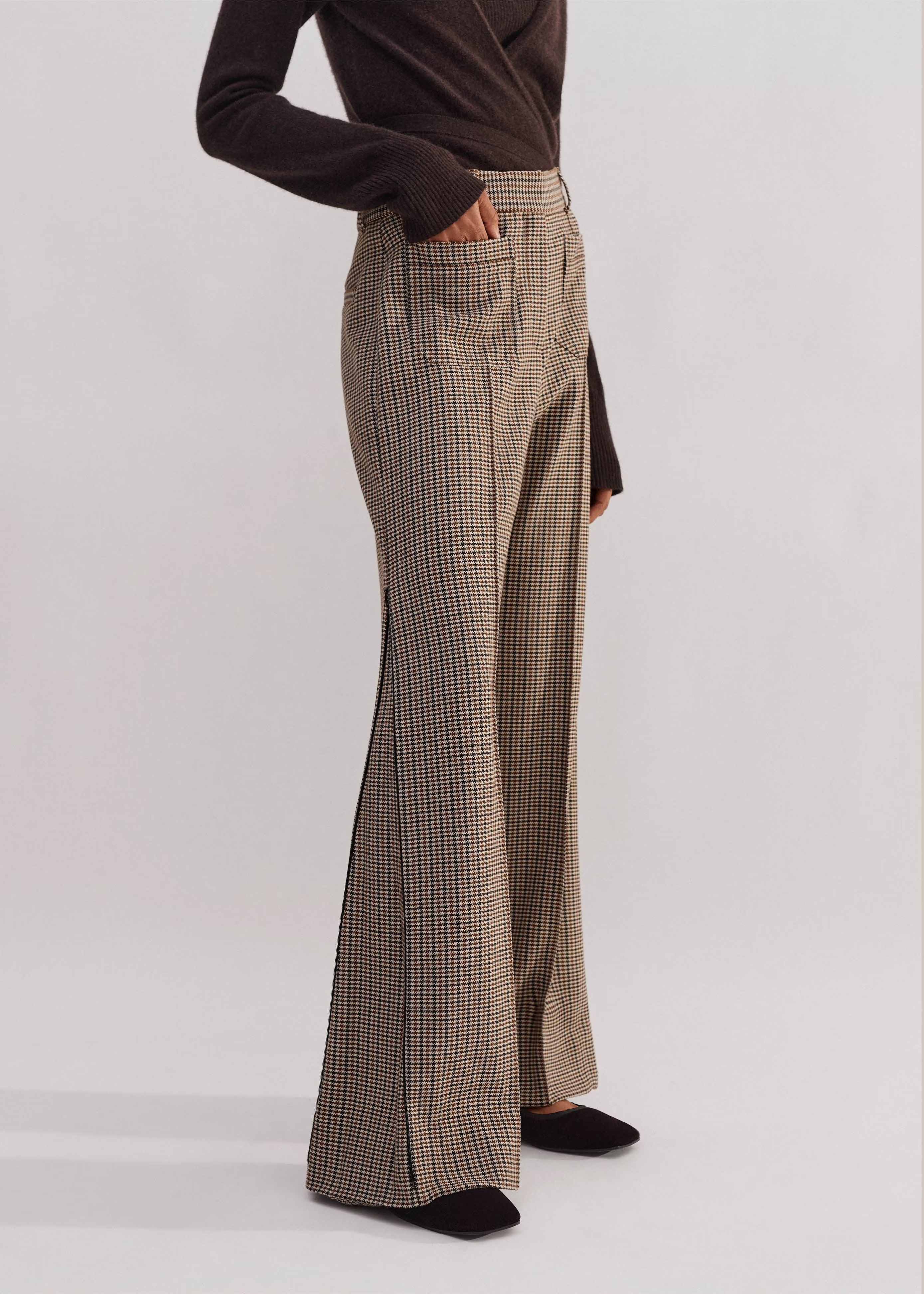 Women’s Brown Town-To-Country Convertible Trouser | ME+EM | ME+EM Global (Excluding US)