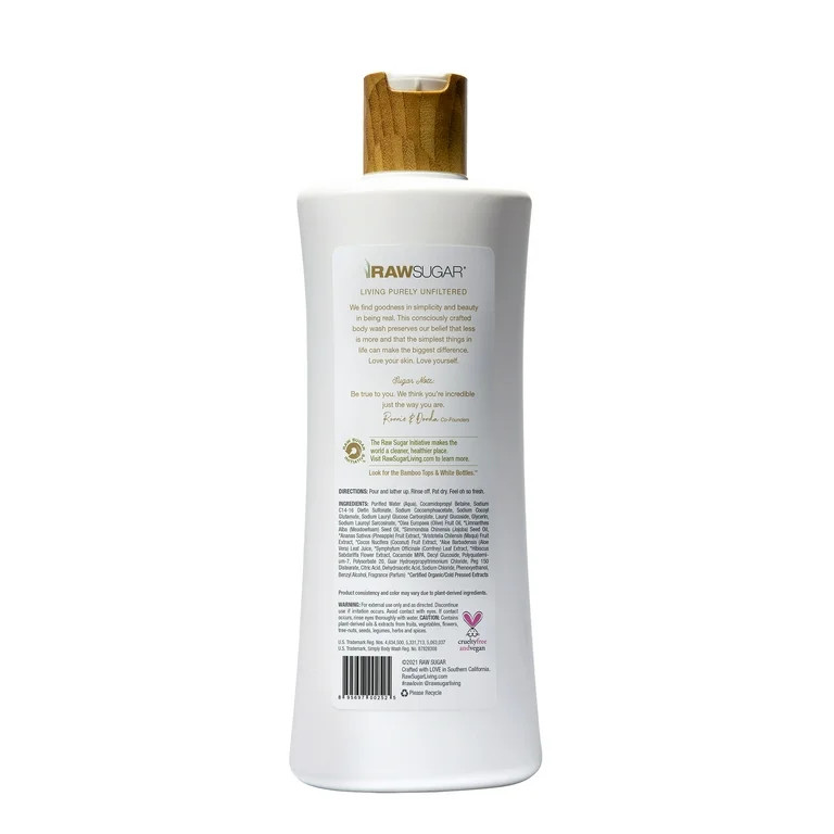 Raw Sugar Simply Body Wash, Pineapple + Maqui Berry + Coconut, 40 fl oz | Walmart (US)